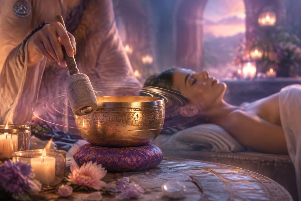 découvrez comment le bol tibétain accompagne les soins énergétiques, favorise la relaxation et contribue à rétablir l’harmonie du corps et de l’esprit.